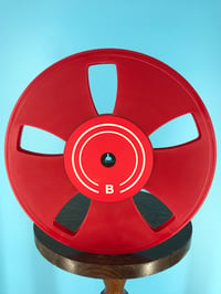 Image 3 of Burlington Recording 10.5" x 1/4" Heavy Duty Trident Plastic Reel in White Hinged Set Up Box (RED)