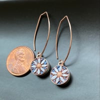 Image 2 of Daisy Earrings, pink center