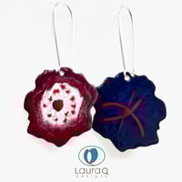 Image 3 of Medium Double Sided Poppy earrings 