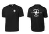 Spartan Shred Sportswear Black Tee White Logo