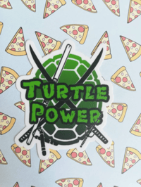 Image 3 of Teenage Mutant Ninja Turtles | Turtle Power | Weatherproof Vinyl Sticker