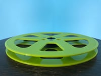 Image 4 of Burlington Recording 1/4" x 7" GREEN Scotch/ 3M Vintage Trident Plastic Reel in White Box-6 Windows