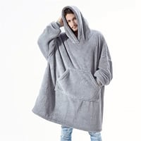 GRAY BLANKET HOODIE 