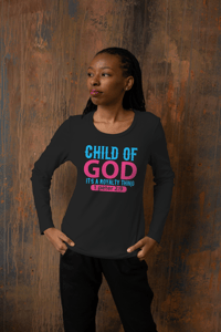 Image 1 of Ladies "Christian" long-sleeve Tee and Quarter sleeve tee