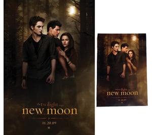 Image of Twilight New Moon Double Sided Poster + Free Mini Poster