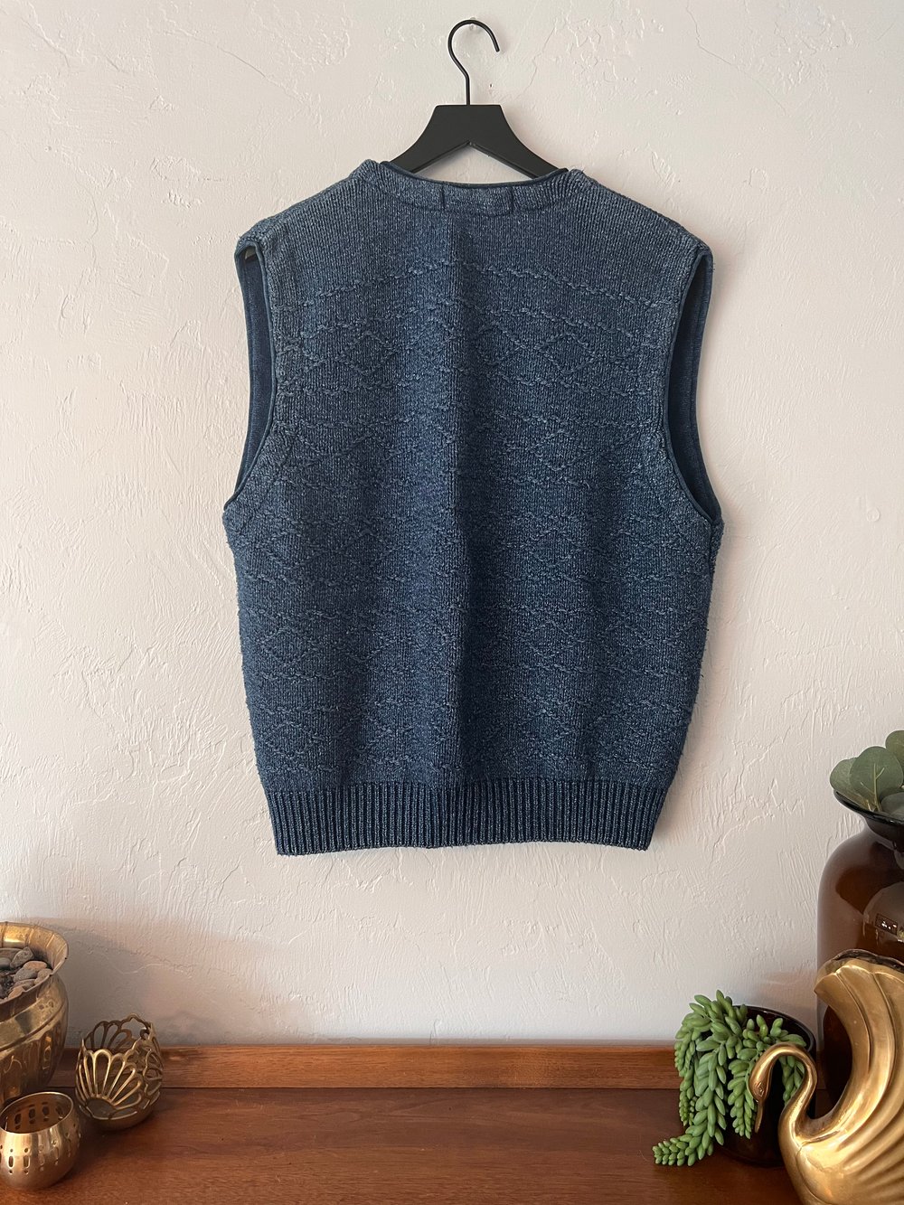 Vintage Blue Willi’s Pure Indigo Cotton Vest (S)
