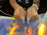 Image 5 of BLK N WHITE HOLIDAY NAILS 