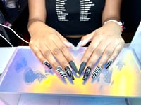 Image 4 of BLK N WHITE HOLIDAY NAILS 