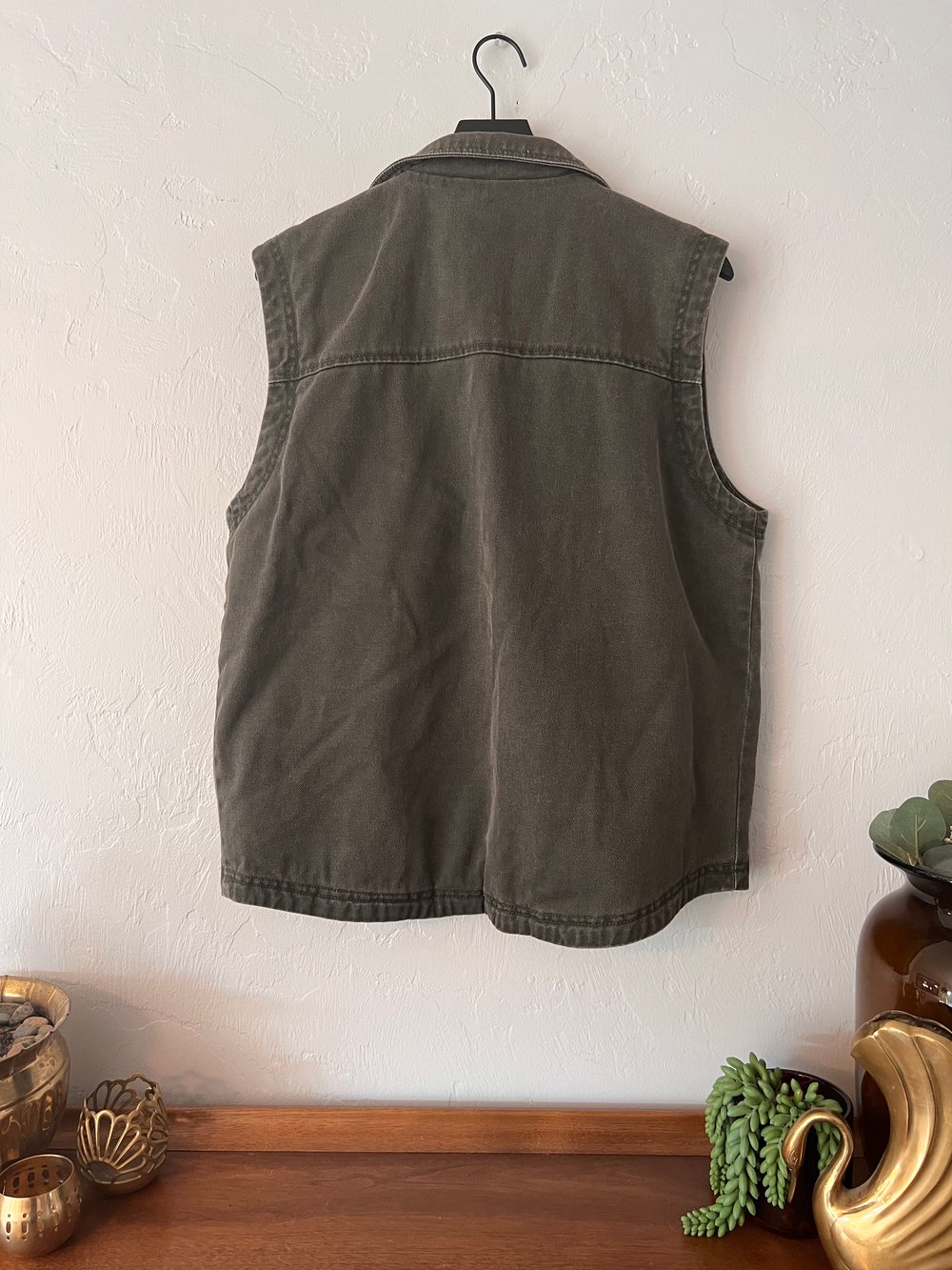 Woolrich Charcoal Grey Blanket Lined Vest (M)