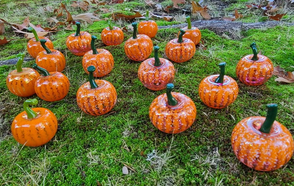 Image of Glass Pumpkins