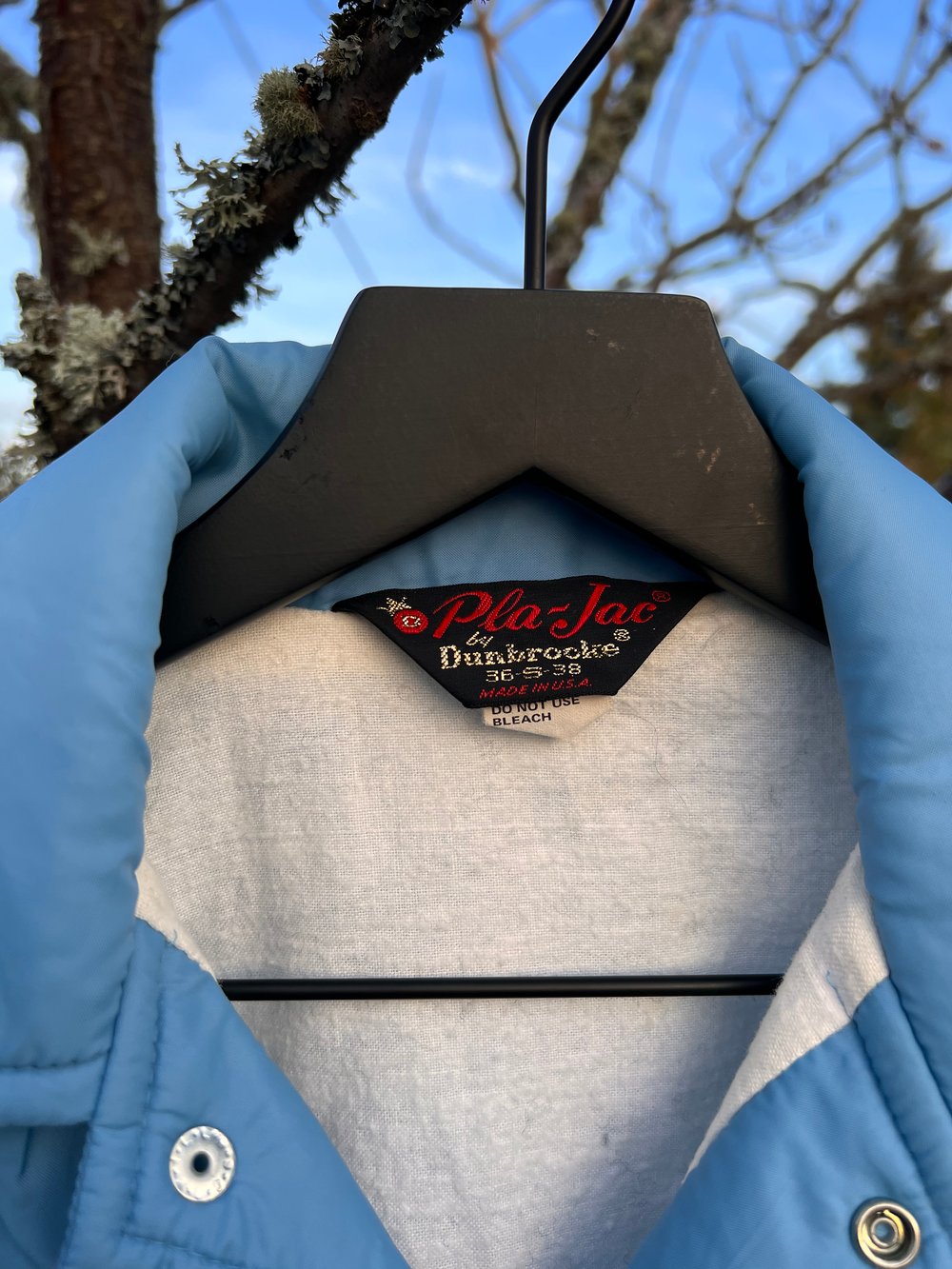 Vintage Soft Blue Oregon Skating Council Jacket (S)