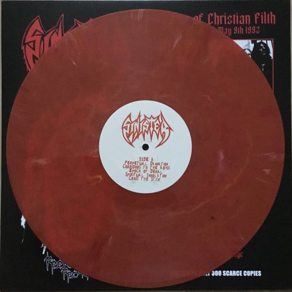  SINISTER - VICTIMS OF CHRISTIAN FILTH 12" LP