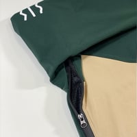 Image 3 of Diagonal Tall Hoodie 10K Green / Beige