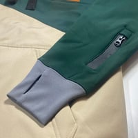 Image 4 of Diagonal Tall Hoodie 10K Green / Beige
