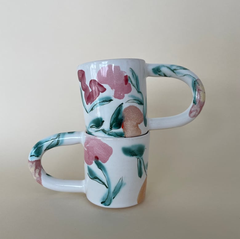 Image of Flower Mug - Pink - PREORDER