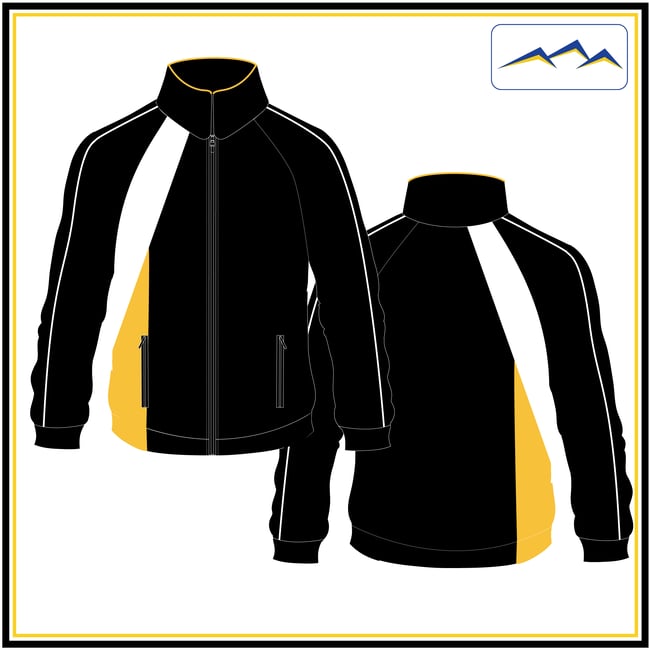 Track Jacket - Microfibre Contrast Panels Unisex $57.75
