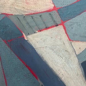 Image of Large Contemporary Painting, 'Thunder,' Sandhills Studios