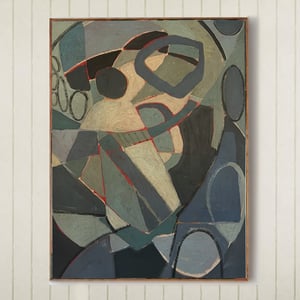 Image of Large Contemporary Painting, 'Thunder,' Sandhills Studios