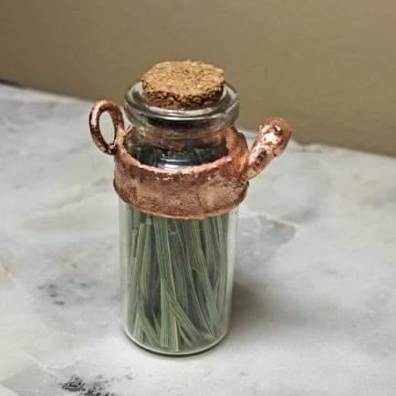 Copper + Medicine  Fairy Jar (With Chain)