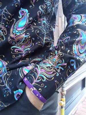 Image of Gold/purple feathers