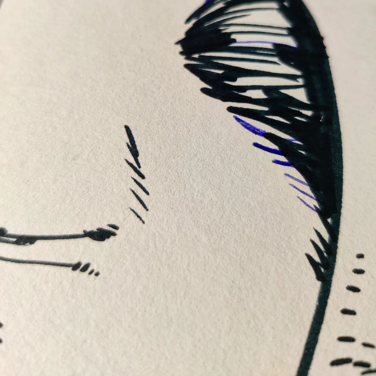 Image of JAMIE HEWLETT - ORIGINAL ARTWORK - PROFILE PORTRAIT CIRCA 1992.