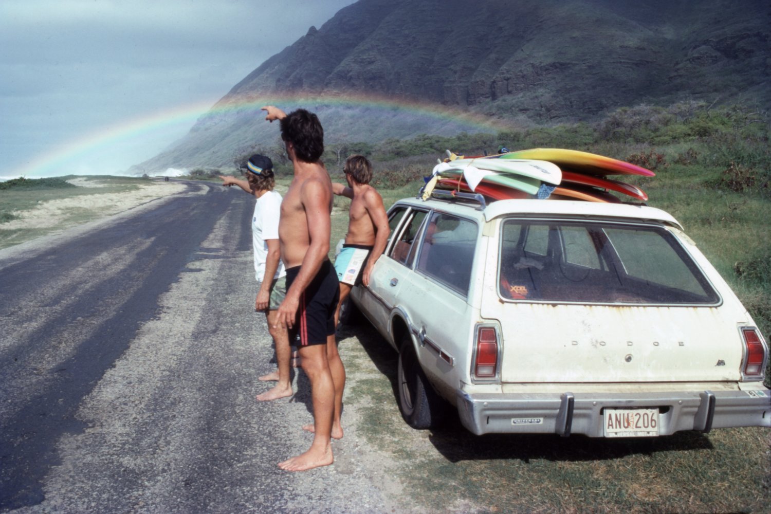 Finding Gold, Makaha, Hawaii, 1985- Walter Coker 