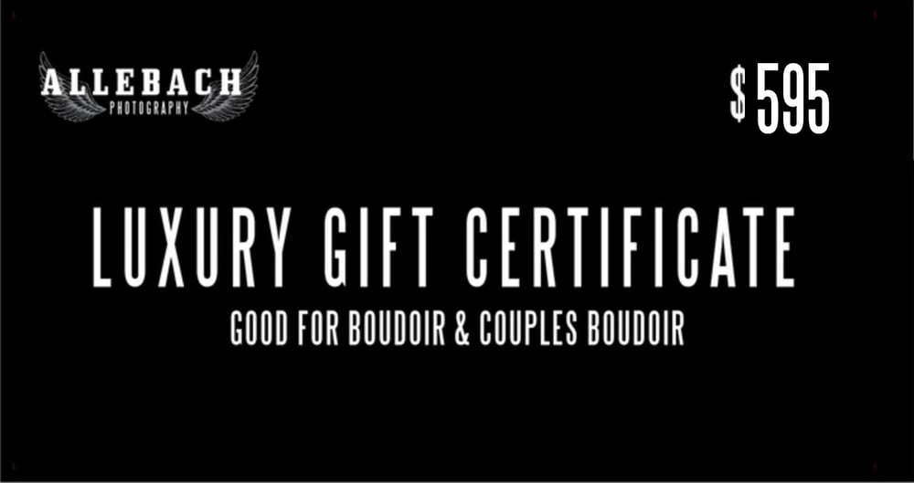 Image of Allebach Photography Boudoir & Couples Boudoir Gift Certificate
