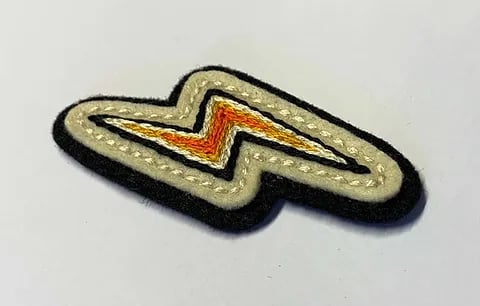 Image of Hand made lighting bolt patch