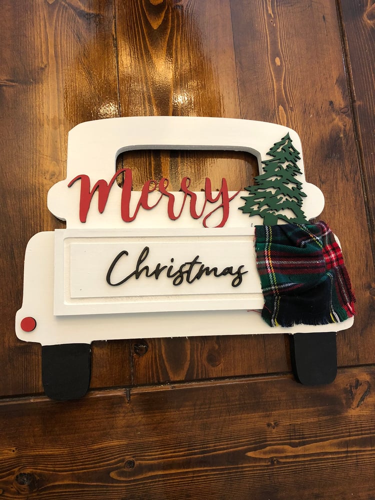 Image of Merry Christmas truck 
