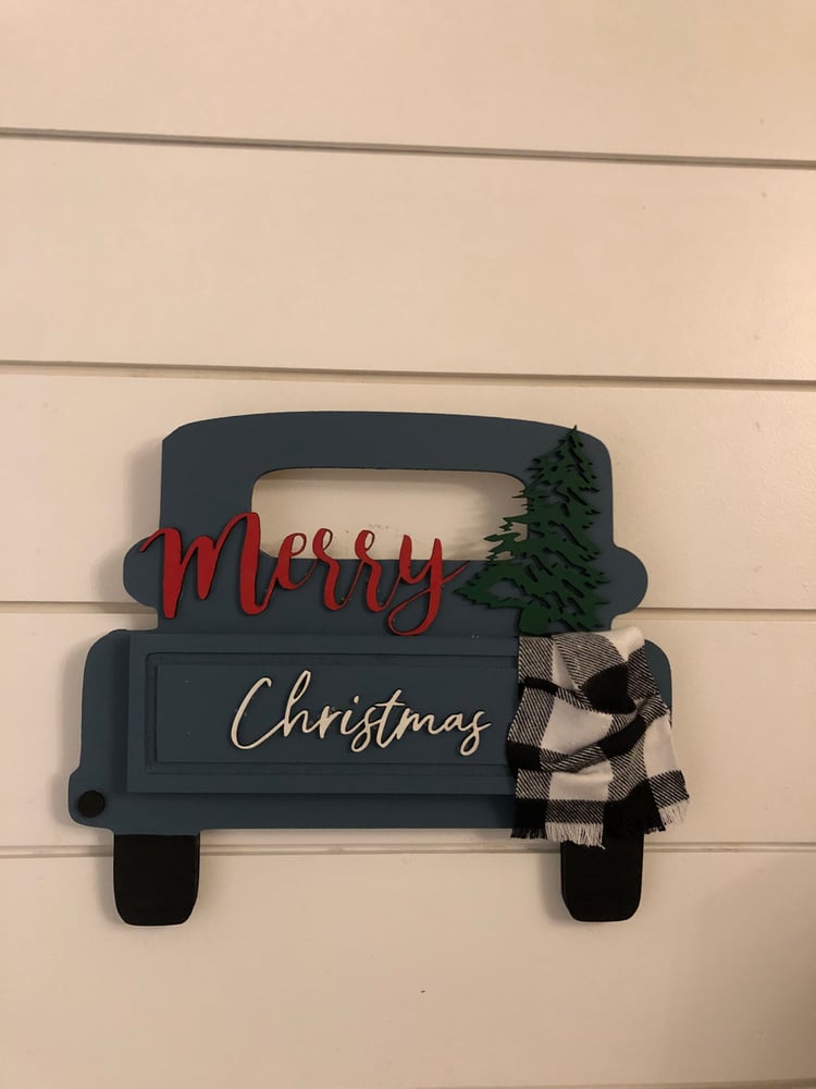 Image of Merry Christmas truck 