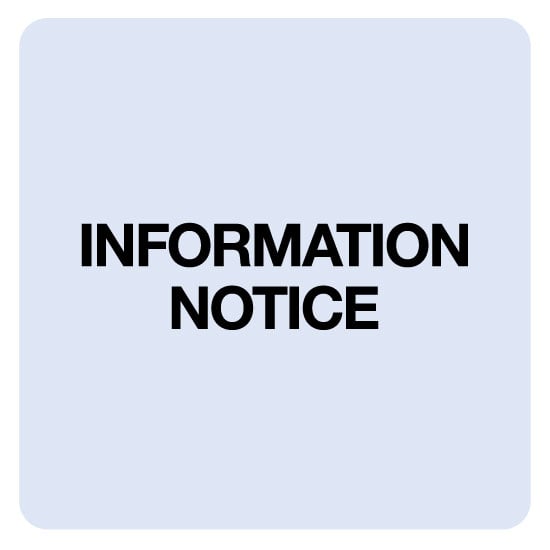 Image of Information notice