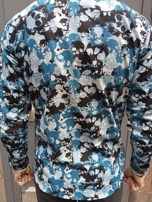 Image of Blue skull camouflage