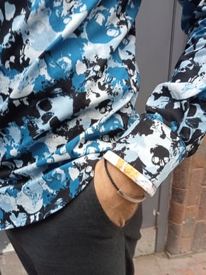 Image of Blue skull camouflage