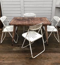 Image 4 of Table Tolix T55 pieds compas