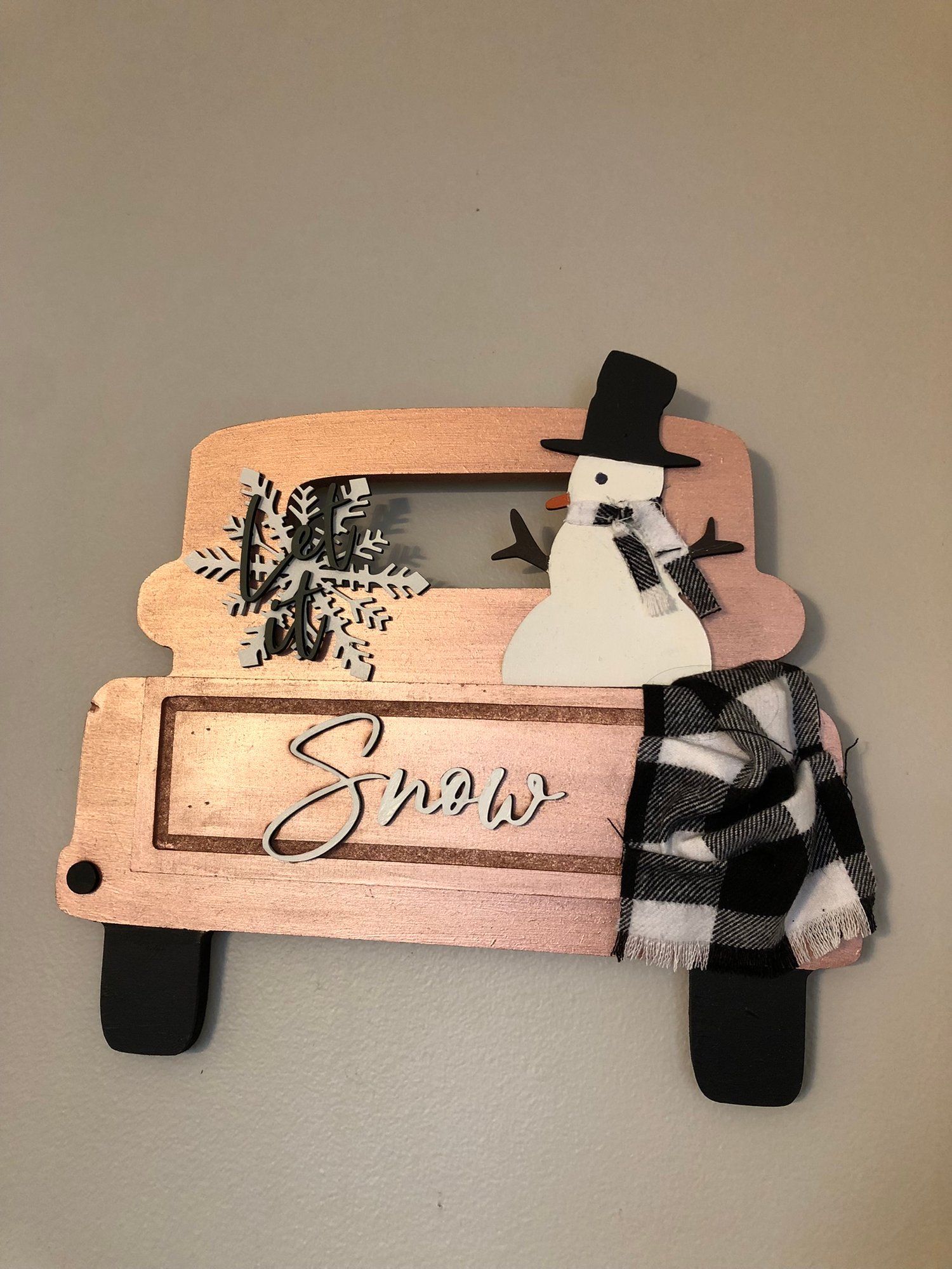 Image of Snowflake/ Snowman Truck 