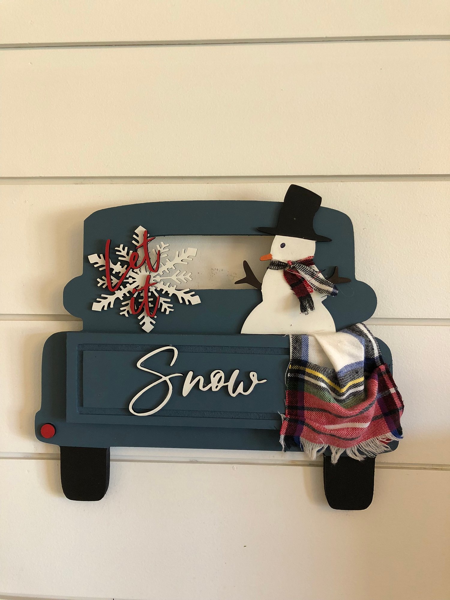 Image of Snowflake/ Snowman Truck 