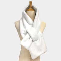 Image 2 of Stocking Stuffer, Cozy Solid Color Faux Fur Pull Through Scarf