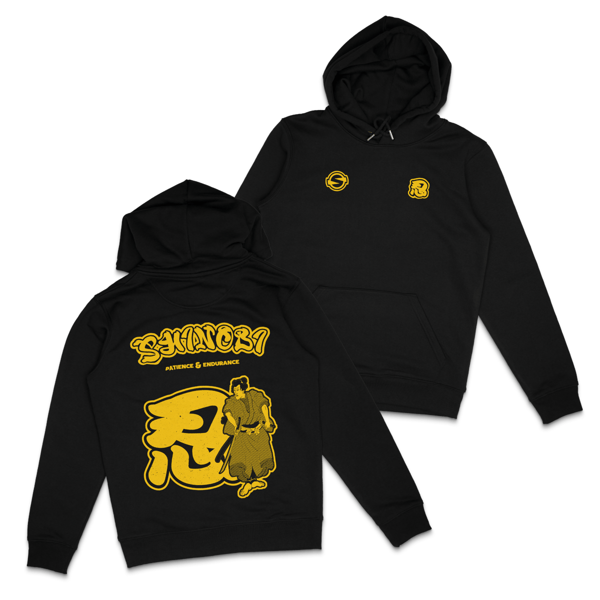 HOODIE KANJI YELLOW | Shinobi Shozoku Paris