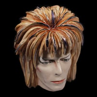 Image 3 of Labyrinth 'Jareth The Goblin King' Painted Ceramic Face Sculpture