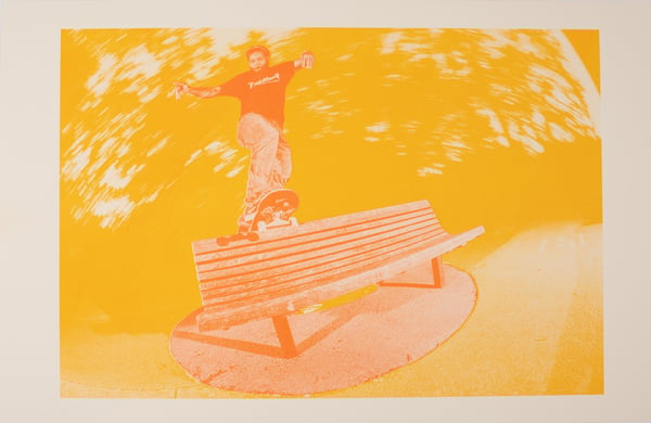 Image of Ray Barbee FS board Risograph