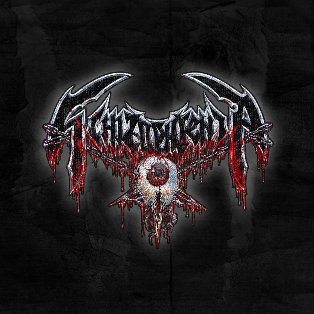 Image of Schizophrenia - Shaped Logo Backpatch 