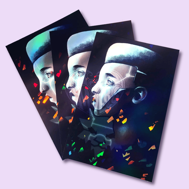 Image of Zane Holographic Print