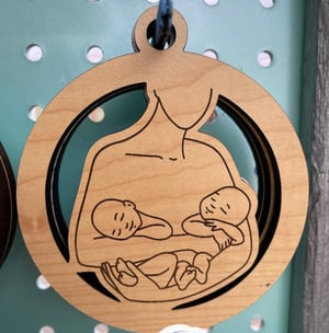 Image of Baby and Me Wooden Keepsake 