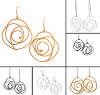 Image 1 of Strudel earrings - select color and length 