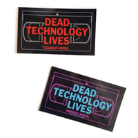 Dead Technology Lives VHS 3" 2x Sticker Pack