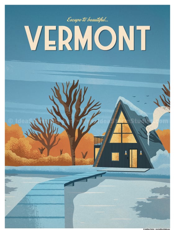 Image of Vermont Winter Print