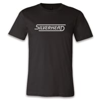 Image 2 of  Silver Silverhead Logo on black T-Shirt