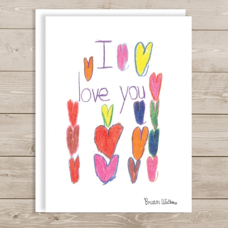 Image of I Love You note card