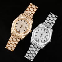 Image 1 of Moissanite Diamond Presidential Watch