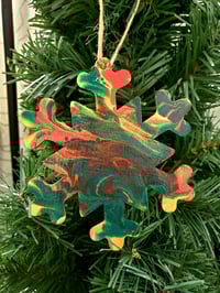 Image 2 of Red Snowflake Ornament Set 